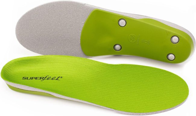 Superfeet All-Purpose Support High Arch Insoles (Green) - Trim-To-Fit Orthotic Shoe Inserts - Professional Grade - Men 9.5-11 / Women 10.5-12