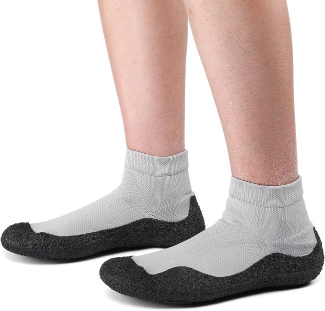 LUSWIN Mens Womens Barefoot Sock Shoes Minimalist Zero Drop Walking Shoes Comfortable Lightweight Ultra Portable Non Slip Multi-Purpose Fitness Workout Yoga Shoes