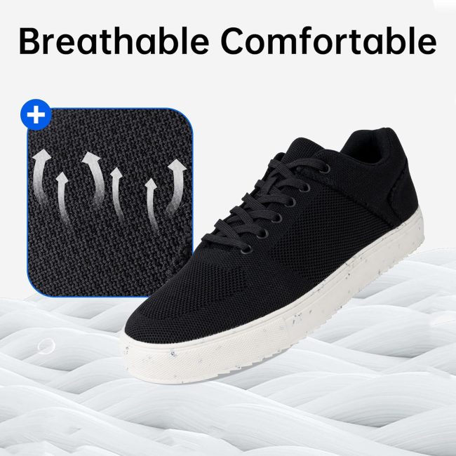 Mens Walking Shoes with Arch Support - Walking  Breathable Casual Fashion Sneakers