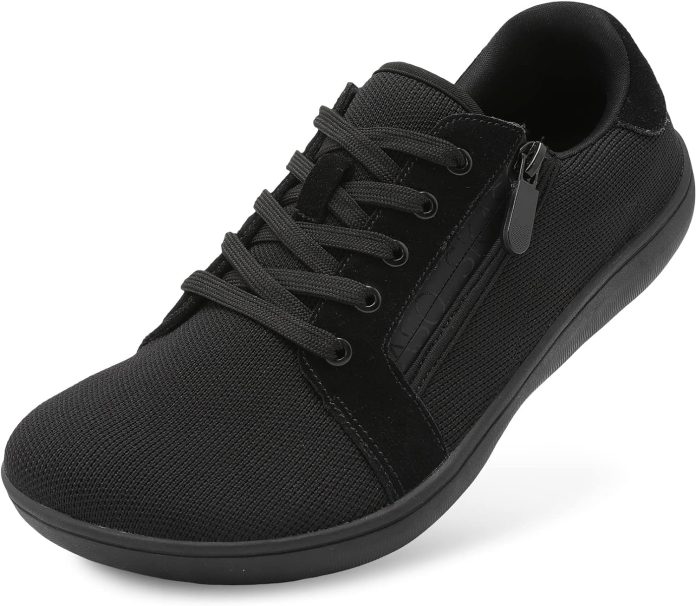 skaso mens barefoot walking shoes wide toe zero drop minimalist shoes comfortable casual shoes for gym driving office
