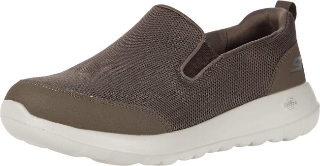 Skechers Mens Go Max Clinched-Athletic Mesh Double Gore Slip on Walking Shoe
